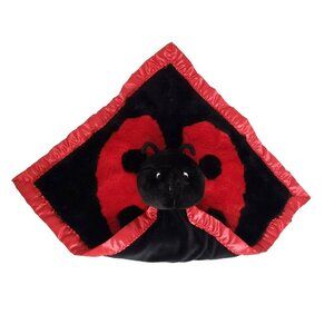 My Banky Security Blanket Lovey Ladybug Lauren Satin Trim Plush Crazy Mountain